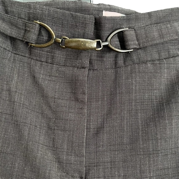 Star Style Juniors Wide Leg Gray Dress Pants w/ Built in Belt Sz 11 - Picture 3 of 7